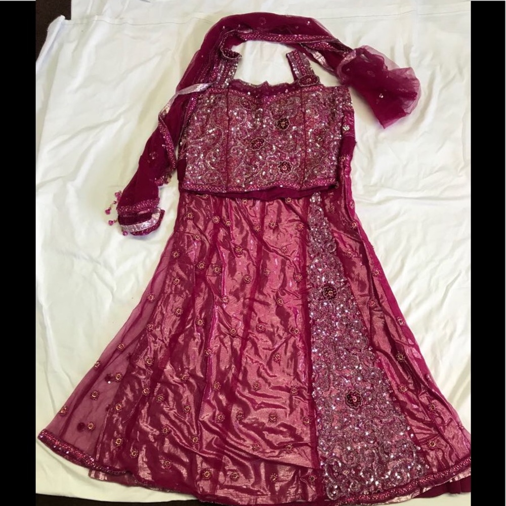 Pink Indian outfit choli